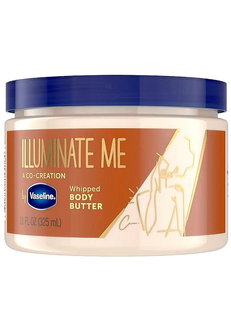 Vaseline Illuminate Me Body Butter Whipped Body Butter Created For Melanin Rich Skin Provides 24 Hour Moisturization For Dry Skin 11 oz - Image 1